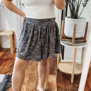 FREE PEOPLE Holly Golightly Marled‎ Knit Flounce Mini Skirt. Size M